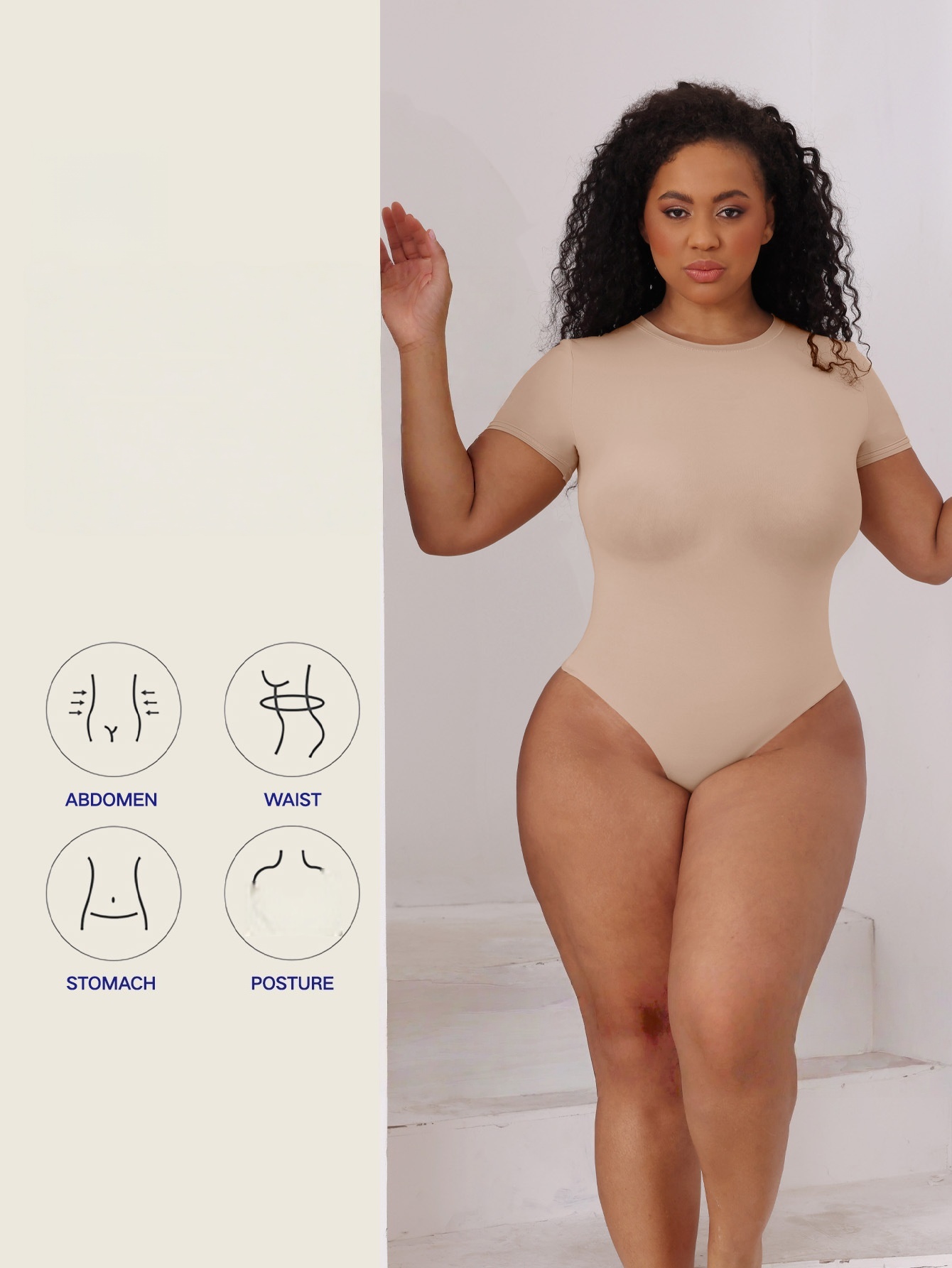 Womens Bodycon Jumpsuit - Slimming Seamless Body Shaper Bodysuit